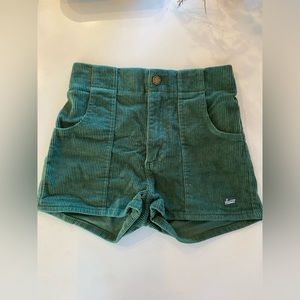Women’s Hammies Green Corduroy Short, sz 26